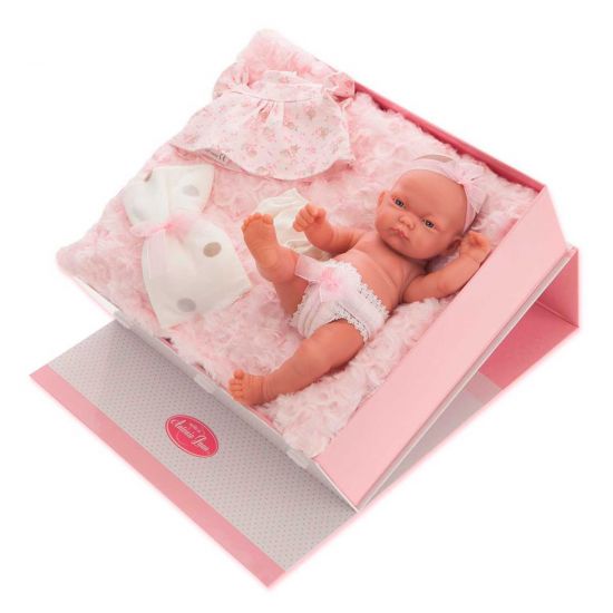 Кукла младенец Карла в чемодане 26 см, Antonio Juan 4068