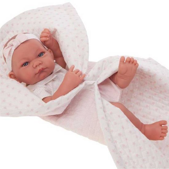 Кукла-младенец Nica Manta в розовом 42см, Antonio Juan 5018