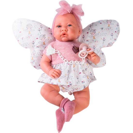 Кукла младенец Antonio Juan 33224 с подушкой бабочкой 42 см