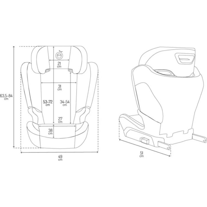 Автокресло MoMi Mei (9-36 кг)
