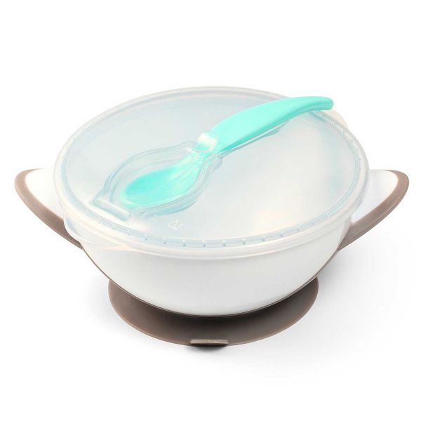 Мисочка с присоской и ложечкой BabyOno 1063 Мисочка с присоской и ложечкой BabyOno 1063