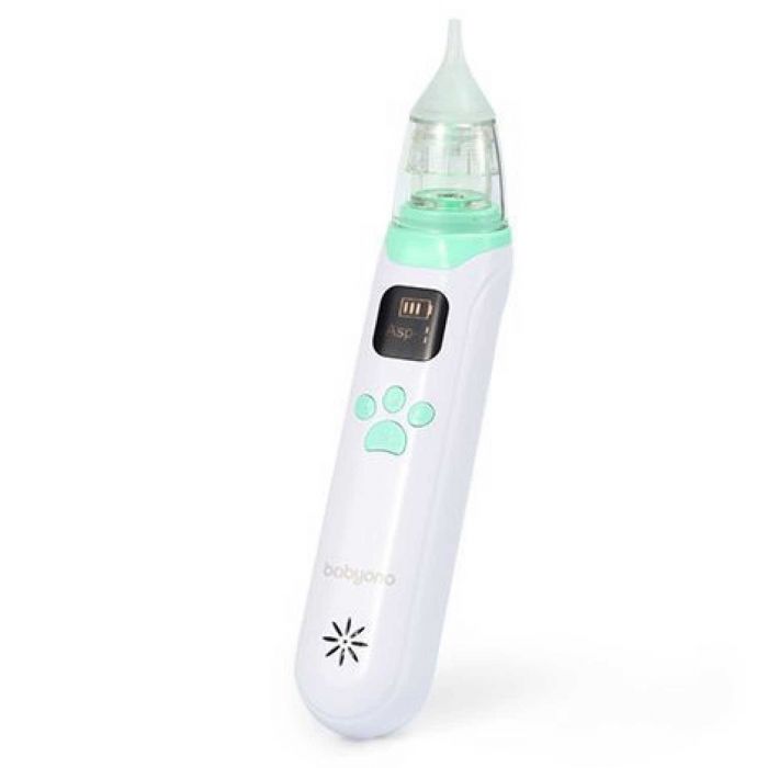 Аспиратор для носа электронный BabyOno 1470 с LCD-экраном и мелодиями