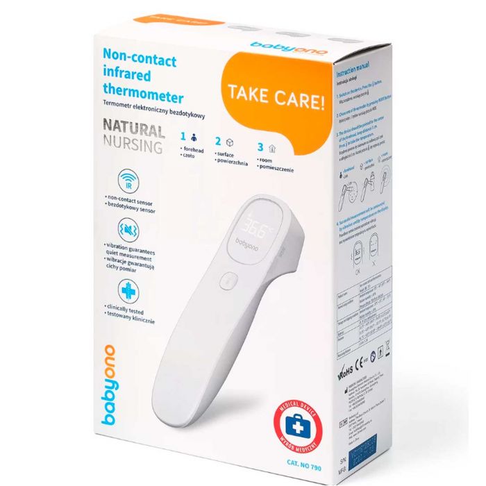 Безконтактний електронний термометр BabyOno Nautral Nursing 790