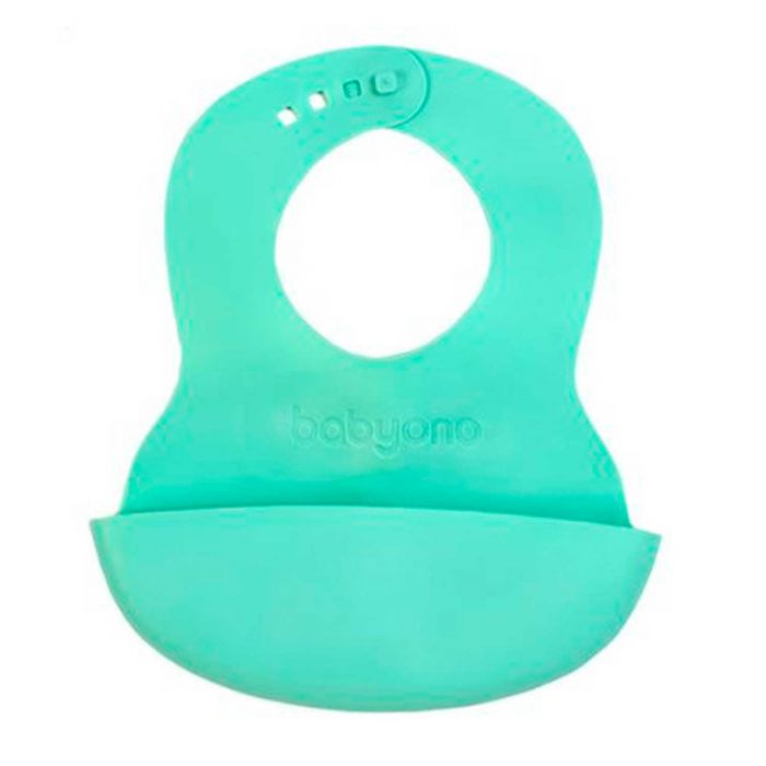 Силиконовый нагрудник с регулируемой застежкой BabyOno Силиконовый нагрудник с регулируемой застежкой BabyOno