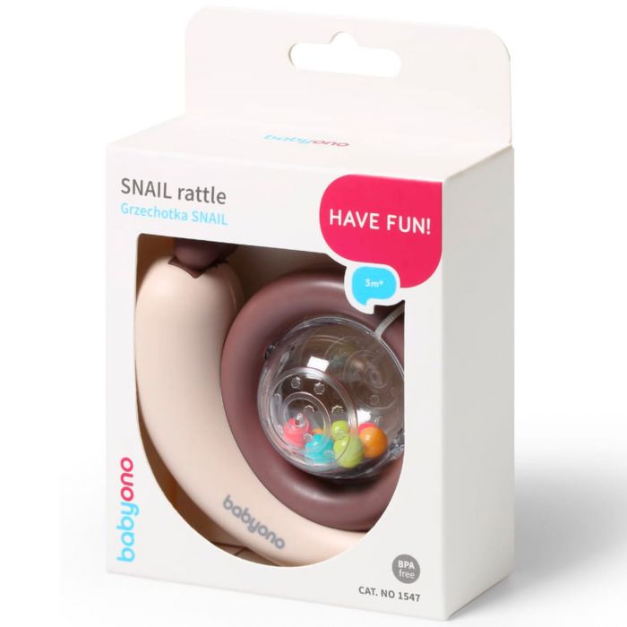 Игрушка погремушка BabyOno 1547 Улитка Игрушка погремушка BabyOno 1547 Улитка
