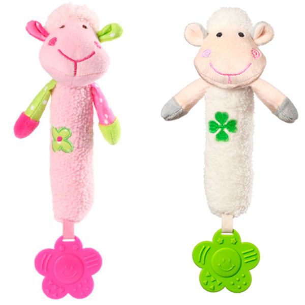 Іграшка з піщалкою Весела Овечка BabyOno 606