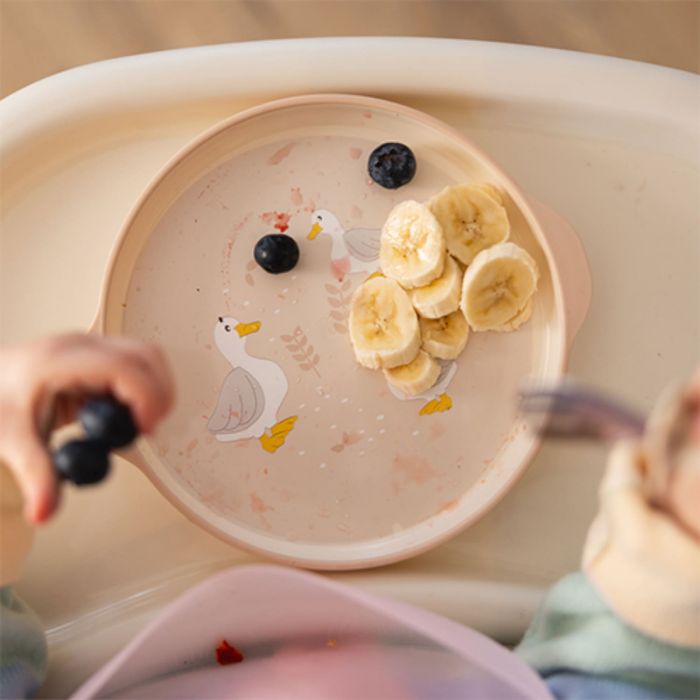 Набор посуды из 3 предметов с присосками Фермер Babyono 1565 Набор посуды из 3 предметов с присосками Фермер Babyono 1565