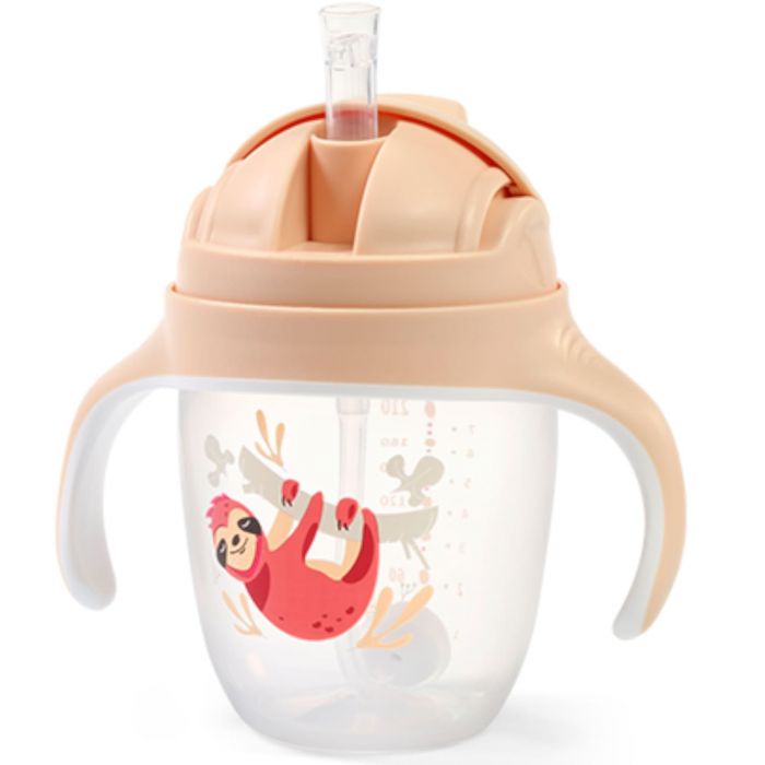 Поильник-непроливайка BabyOno с соломкой, 240 мл Поильник-непроливайка BabyOno с соломкой, 240 мл