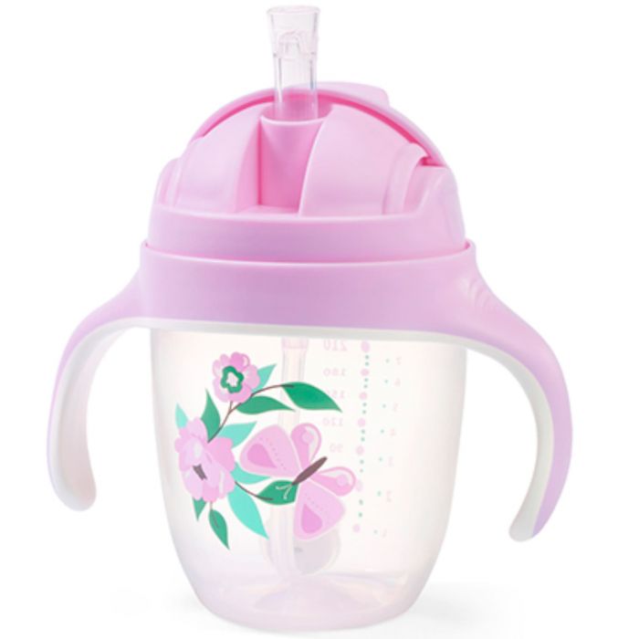 Поильник-непроливайка BabyOno с соломкой, 240 мл Поильник-непроливайка BabyOno с соломкой, 240 мл