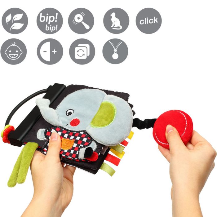 Развивающая мягкая книжечка C-More BabyOno 779 с зеркальцем