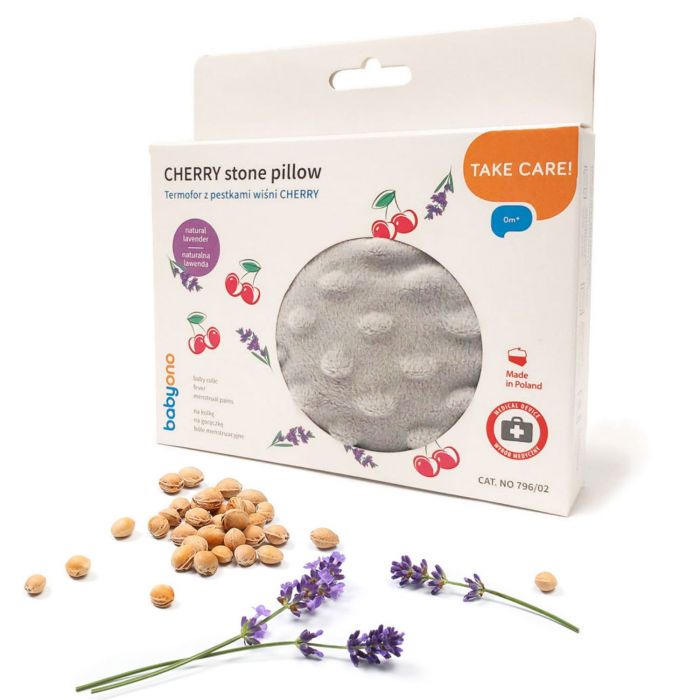 Подушка-грелка из косточек вишни и ароматом лаванды BabyOno Подушка-грелка из косточек вишни и ароматом лаванды BabyOno