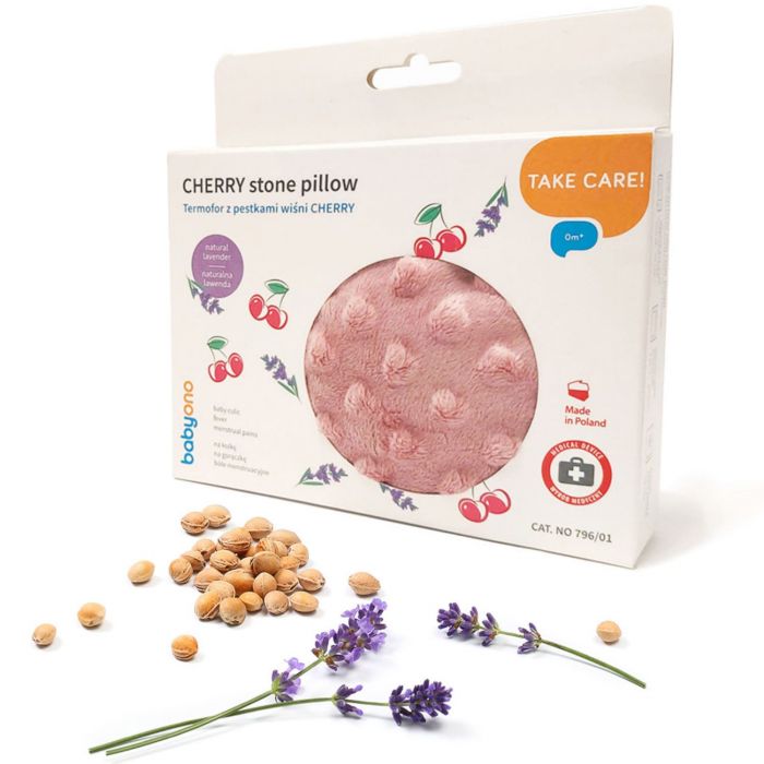 Подушка-грелка из косточек вишни и ароматом лаванды BabyOno Подушка-грелка из косточек вишни и ароматом лаванды BabyOno