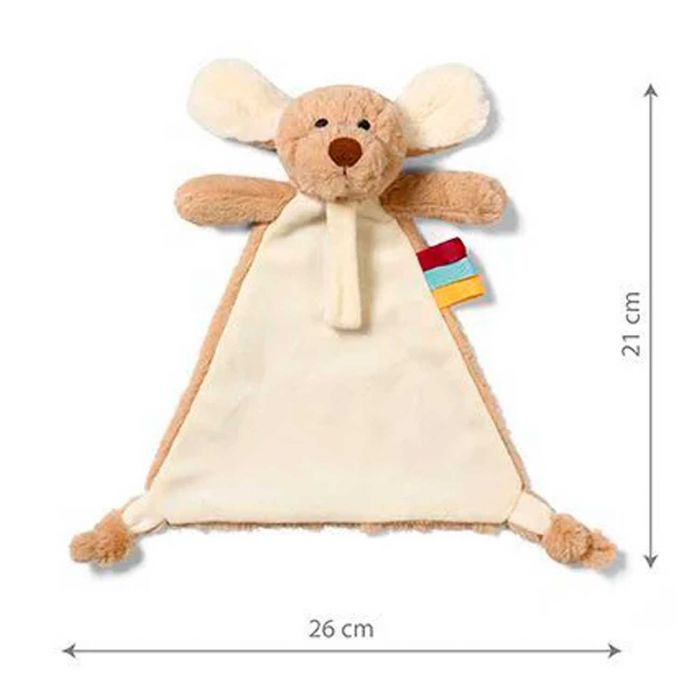 Игрушка-обнимашка Щенок Вилли BabyOno 1523 с держателем для пустышки