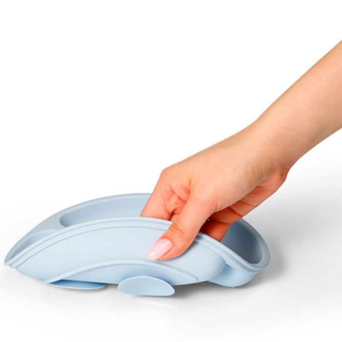 Детская силиконовая тарелка с тремя секциями BabyOno Детская силиконовая тарелка с тремя секциями BabyOno