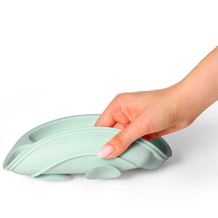 Детская силиконовая тарелка с тремя секциями BabyOno Детская силиконовая тарелка с тремя секциями BabyOno