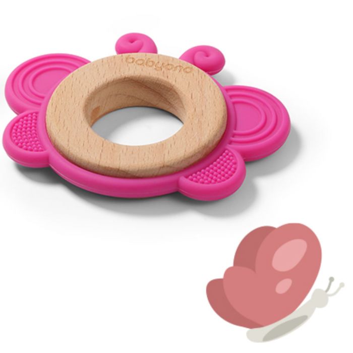 Прорезыватель для зубов деревянно-силиконовый BabyOno Прорезыватель для зубов деревянно-силиконовый BabyOno