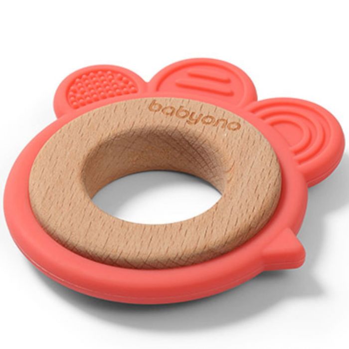 Прорезыватель для зубов деревянно-силиконовый BabyOno Прорезыватель для зубов деревянно-силиконовый BabyOno