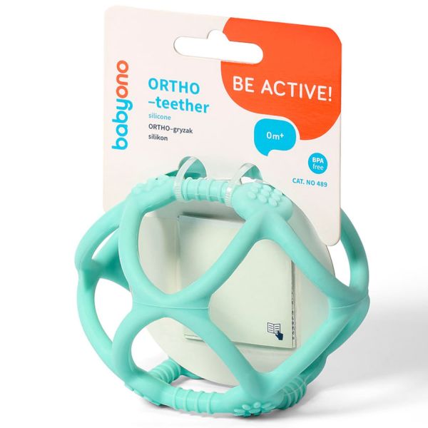 Игрушка-прорезыватель для зубов ортодонтическая BabyOno Сфера Игрушка-прорезыватель для зубов ортодонтическая BabyOno Сфера