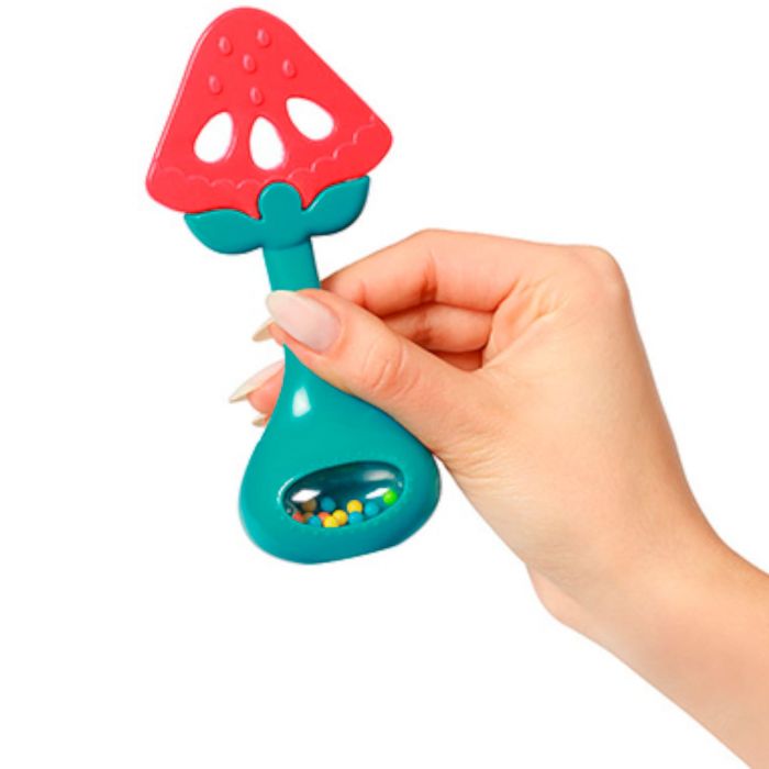 Прорезыватель для зубов развивающий с погремушкой BabyOno Прорезыватель для зубов развивающий с погремушкой BabyOno