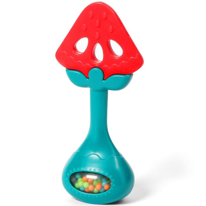 Прорезыватель для зубов развивающий с погремушкой BabyOno Прорезыватель для зубов развивающий с погремушкой BabyOno