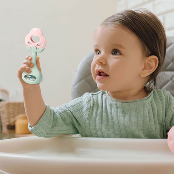 Прорезыватель для зубов развивающий с погремушкой BabyOno Прорезыватель для зубов развивающий с погремушкой BabyOno