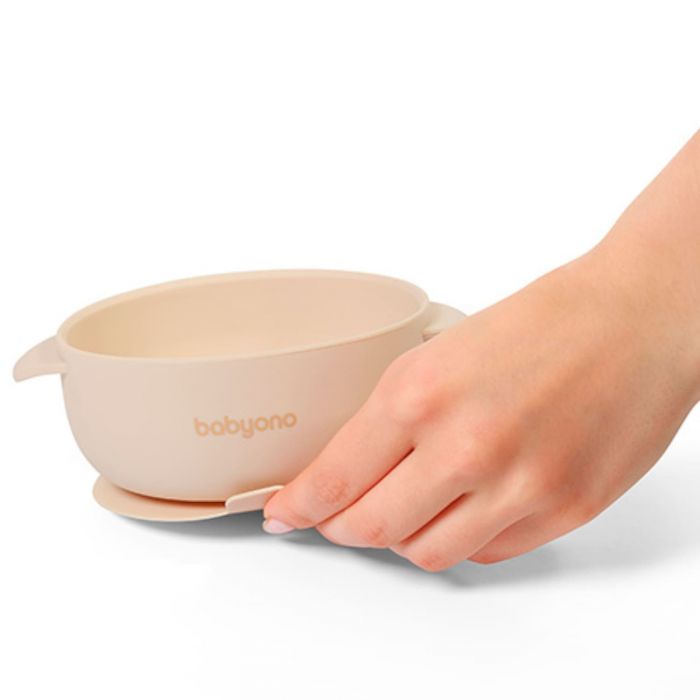 Детская силиконовая миска с присоской и крышкой BabyOno Детская силиконовая миска с присоской и крышкой BabyOno