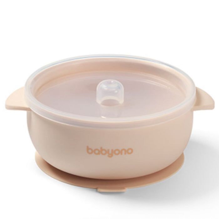 Детская силиконовая миска с присоской и крышкой BabyOno Детская силиконовая миска с присоской и крышкой BabyOno