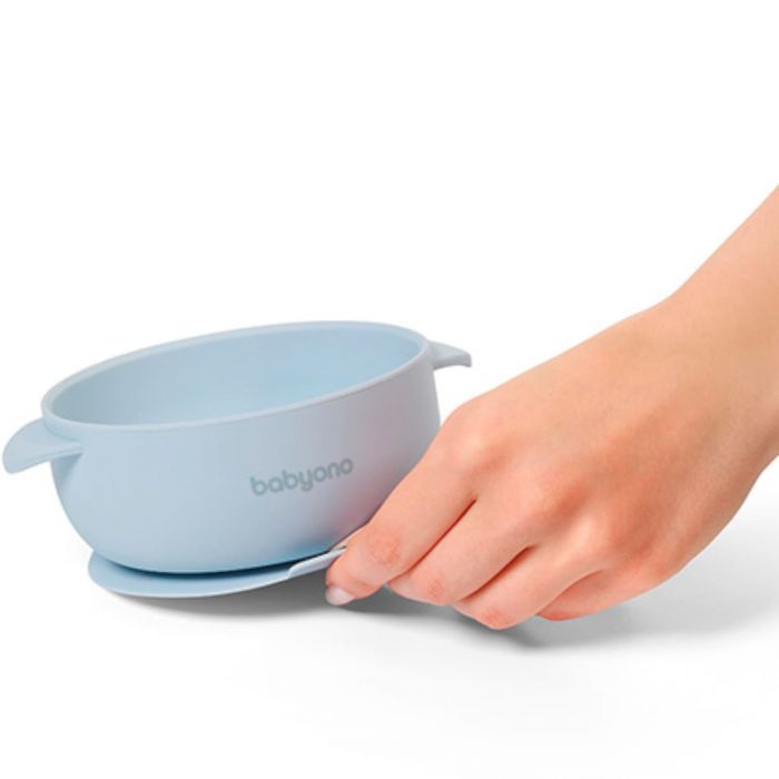 Детская силиконовая миска с присоской и крышкой BabyOno Детская силиконовая миска с присоской и крышкой BabyOno