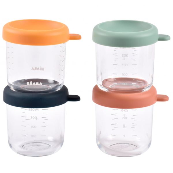 Контейнеры для хранения Beaba 4 шт. 250 мл