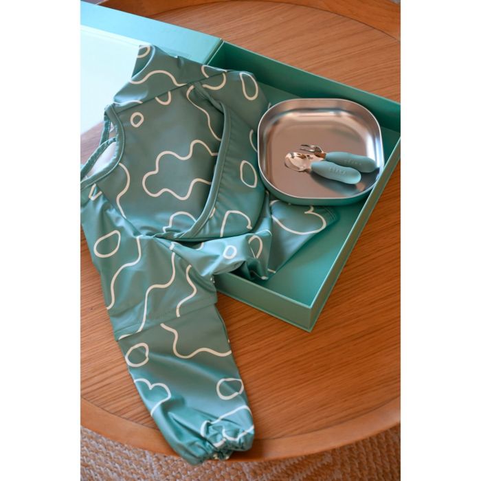 Набор посуды Beaba Savannah Bloom металлический подарочный 4+