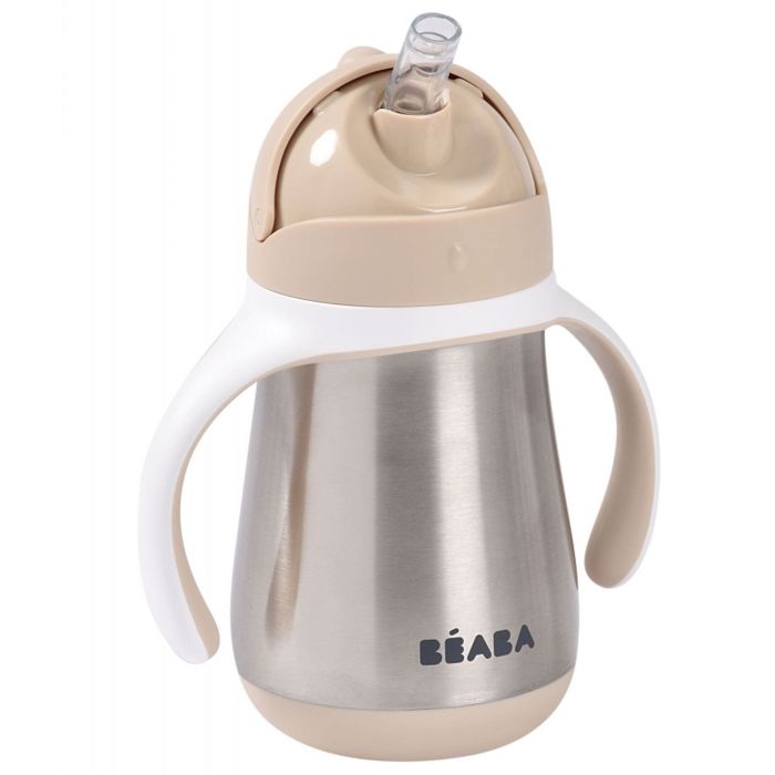 Поильник с трубочкой с нержавеющей стали Beaba 250 мл