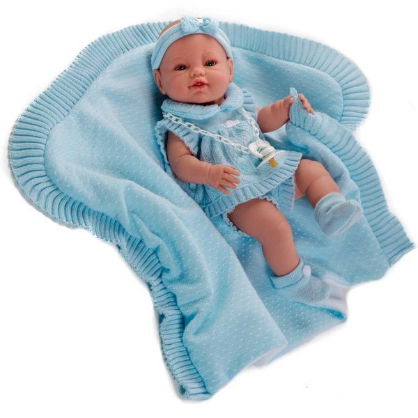 Кукла Пупс Munecas Berbesa 5100A новорожденный девочка 42 см