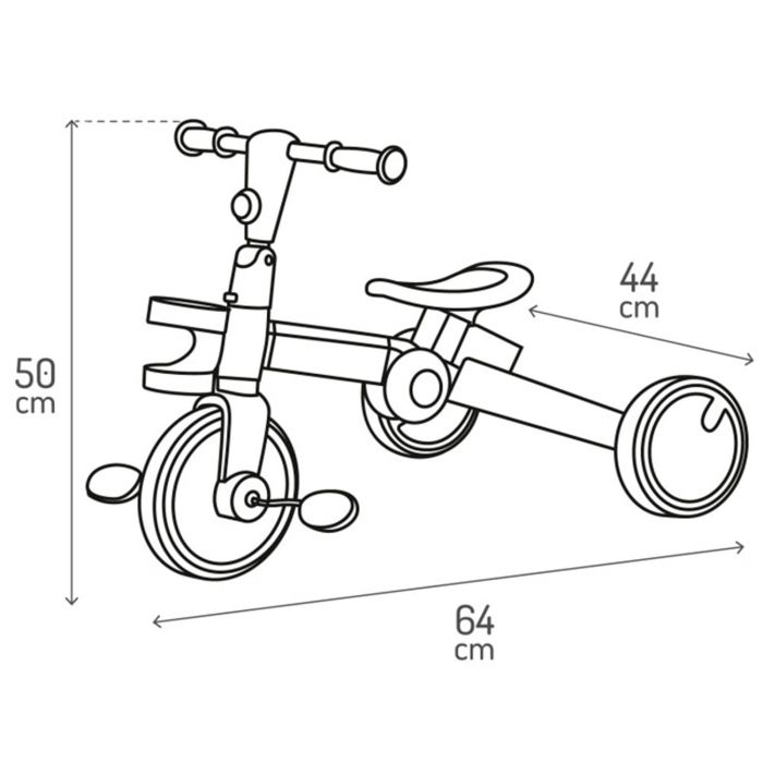 Детский беговел-велосипед 3в1 MoMi Filo