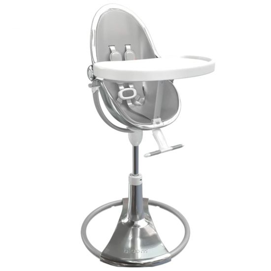 Стільчик для годування Bloom Fresco Chrome Special Edition Silver (з вкладишем)