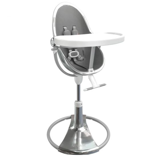 Стільчик для годування Bloom Fresco Chrome Special Edition Silver (з вкладишем)
