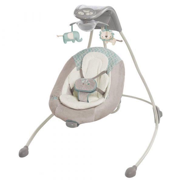 Детская качелька Bright Starts 10258 Слоненок и львенок