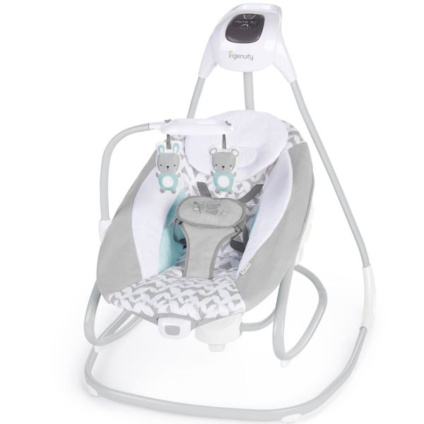 Детская качелька шезлонг Bright Starts 11791 Ingenuity SimpleComfort 2 в 1