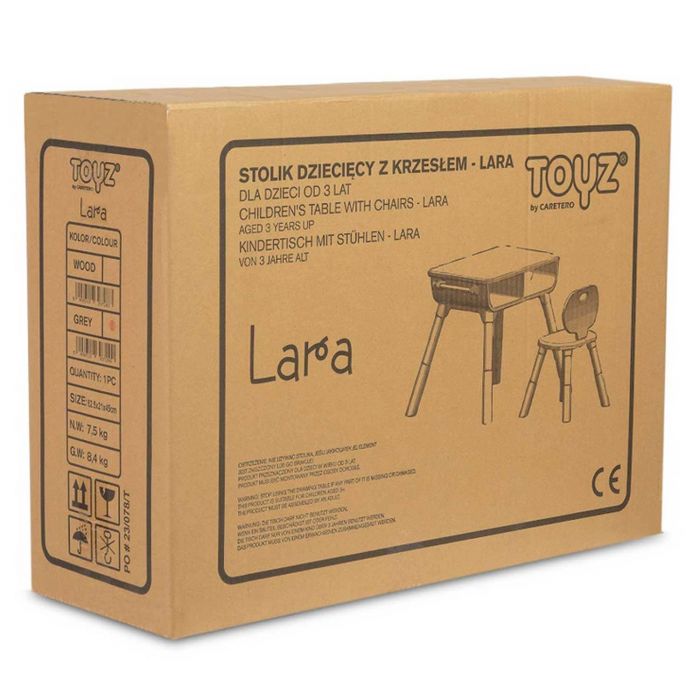 Детский многофункциональный столик и стул Caretero Toyz Lara