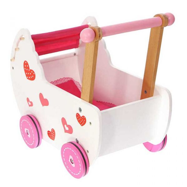 Деревянная коляска для кукол EcoToys 2150