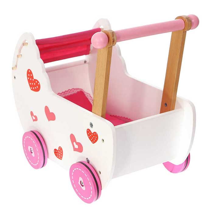 Дерев'яна коляска для ляльок EcoToys 2150