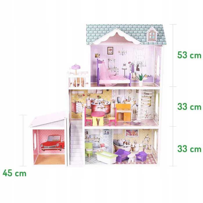 Кукольный домик с гаражом EcoToys 4108 WG Beverly Hills