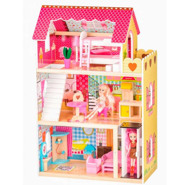 Кукольный домик EcoToys 4120 Малиновая резиденция