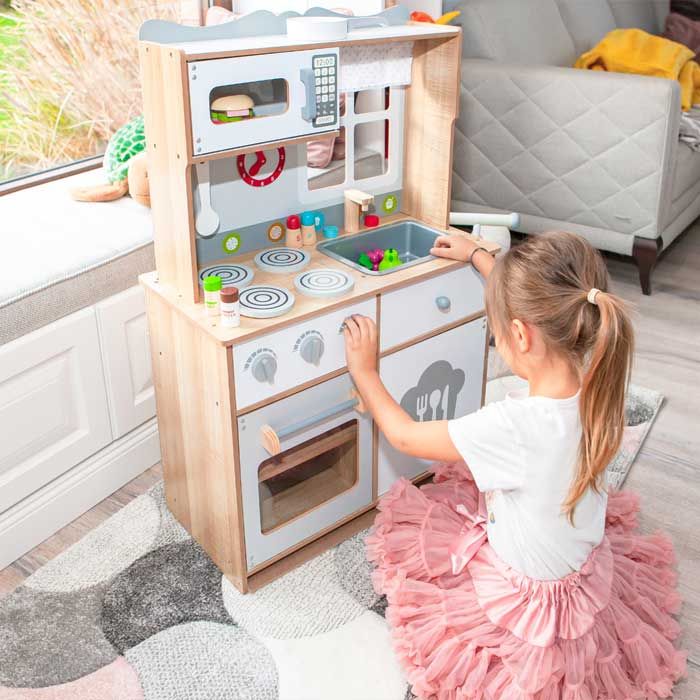 Детская деревянная кухня EcoToys 7253