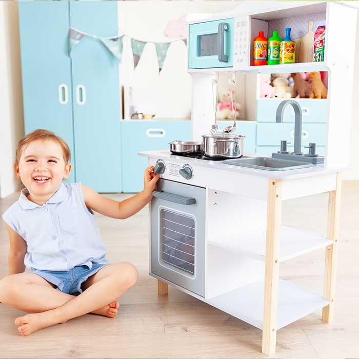 Деревянная кухня для детей EcoToys 7256