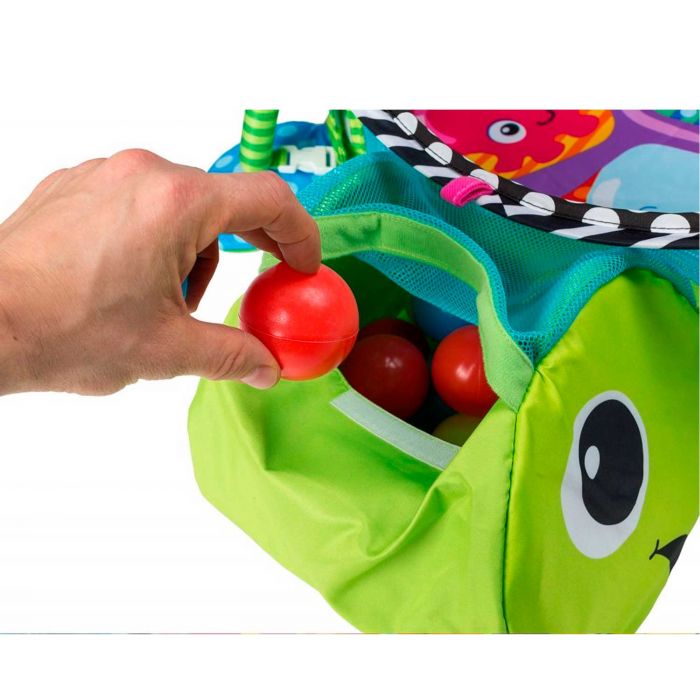 Развивающий коврик 3в1 с игрушками и шариками EcoToys 88967