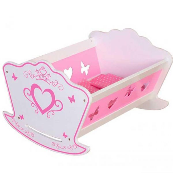 Колыбелька с постелькой для кукол до 47 см EcoToys TB051