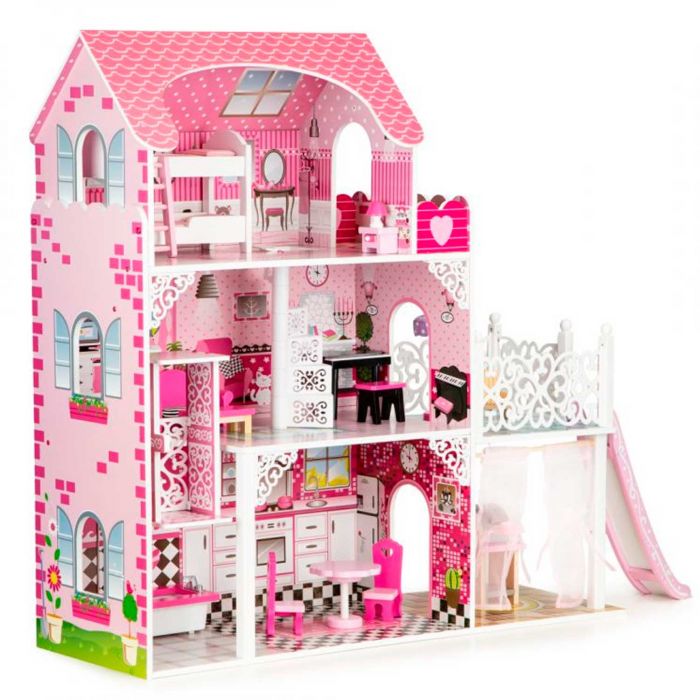 Ляльковий будиночок EcoToys TL49059 з гіркою
