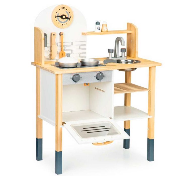 Детская деревянная кухня с аксессуарами EcoToys TL80021