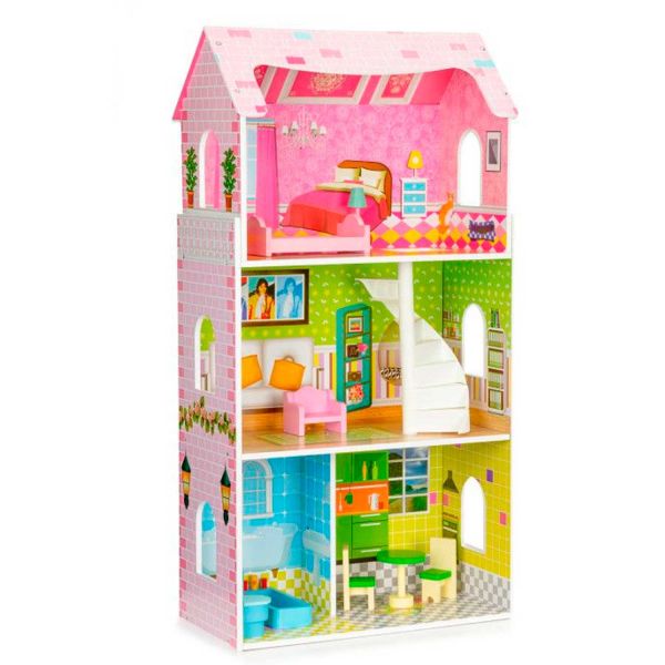 Кукольный домик Мятная резиденция EcoToys W08123 Кукольный домик Мятная резиденция EcoToys W08123