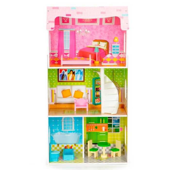 Кукольный домик Мятная резиденция EcoToys W08123